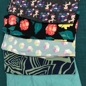 Lot of 6 LuLaRoe Leggings OS One Size